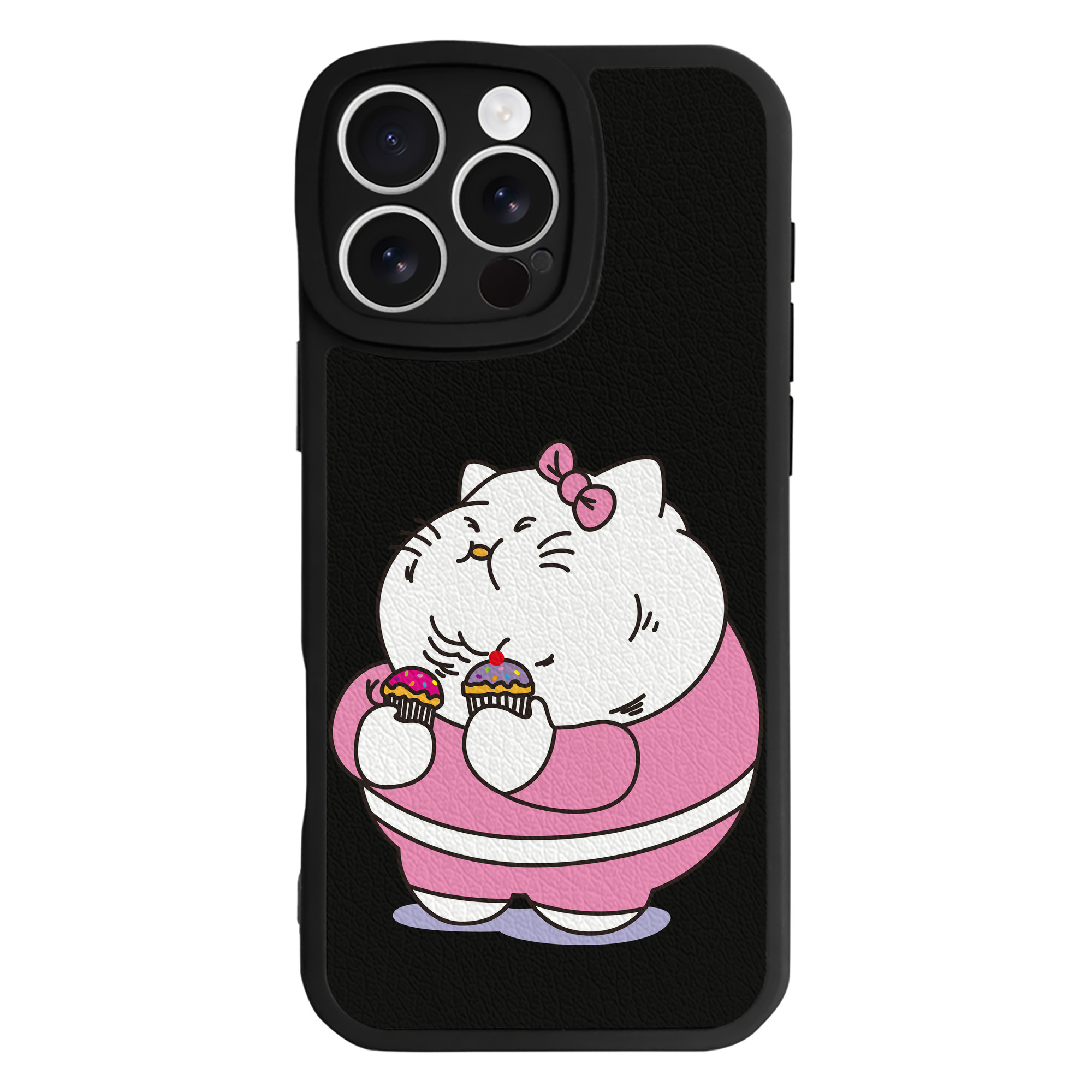 （画像用） Hello Kitty ハローキティ 【iPhone 16シリーズ対応】シリコンスマホケース（レザー調） 材質：シリコン